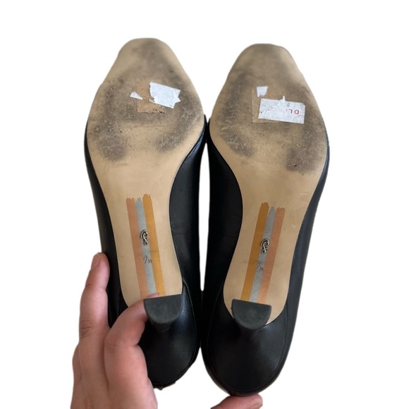 SAM EDELMAN Rika Kitten Heel Black Leather Size 7.5 - Picture 9 of 11